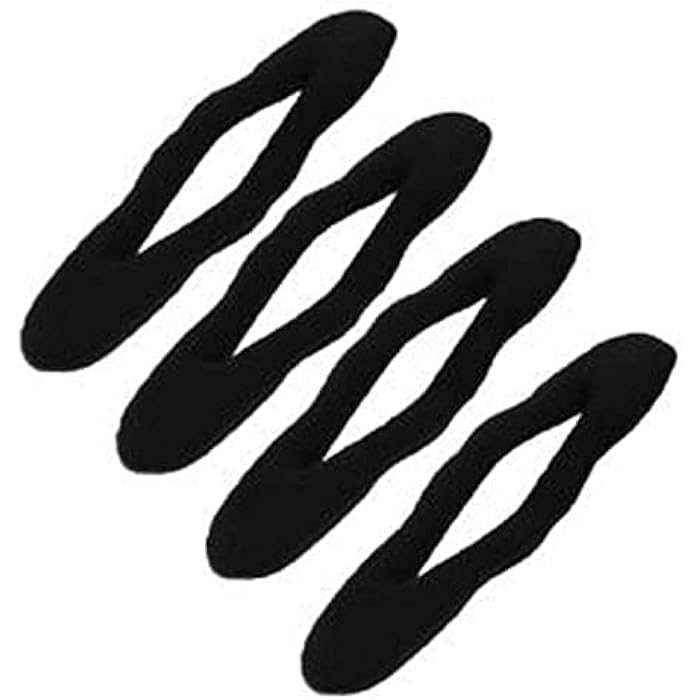 Styla Hair Hair Bun Maker 4 Pack Large Foam Sponge Buns Shaper Accessories Strong Flexible Reusable Bun Twister for Updo’s, Ballet Buns, French Twist, Waves & more! - Image 5